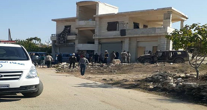 Çobanbey'de bomba yüklü motosiklet patladı