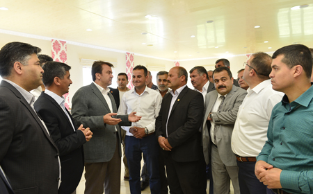 BAŞKAN ERKOÇ AFŞİN'İ ZİYARET ETTİ