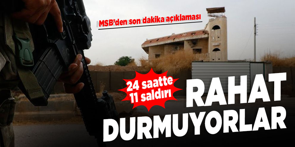 MSB'den son dakika YPG açıklaması!