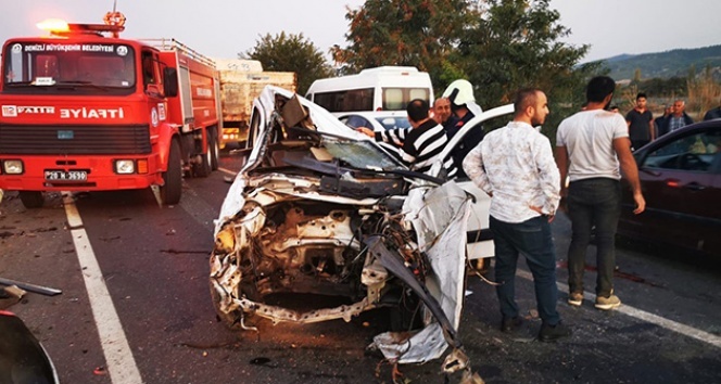 Takla atan otomobil dehşet saçtı: 1 ölü, 2 yaralı