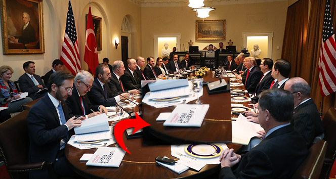 Heyetler arası görüşmede dikkat çeken detay
