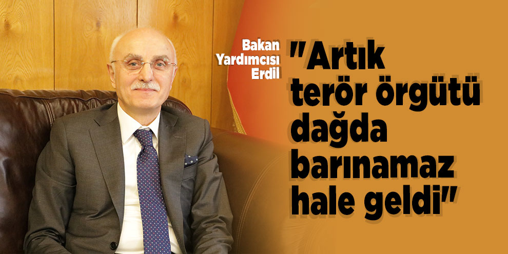 Bakan Yardımcısı Erdil: "Artık terör örgütü dağda barınamaz hale geldi"