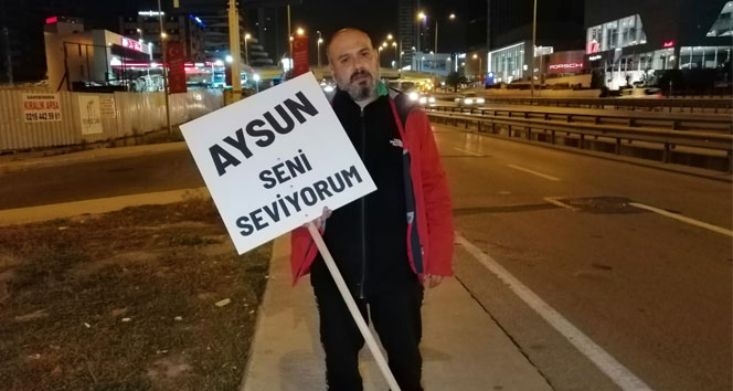 Eşiyle barışabilmek için İstanbul'dan Ankara'ya yürüyor