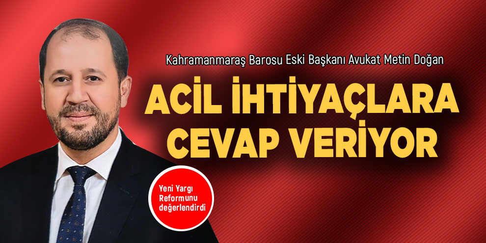 Acil ihtiyaçlara cevap veriyor