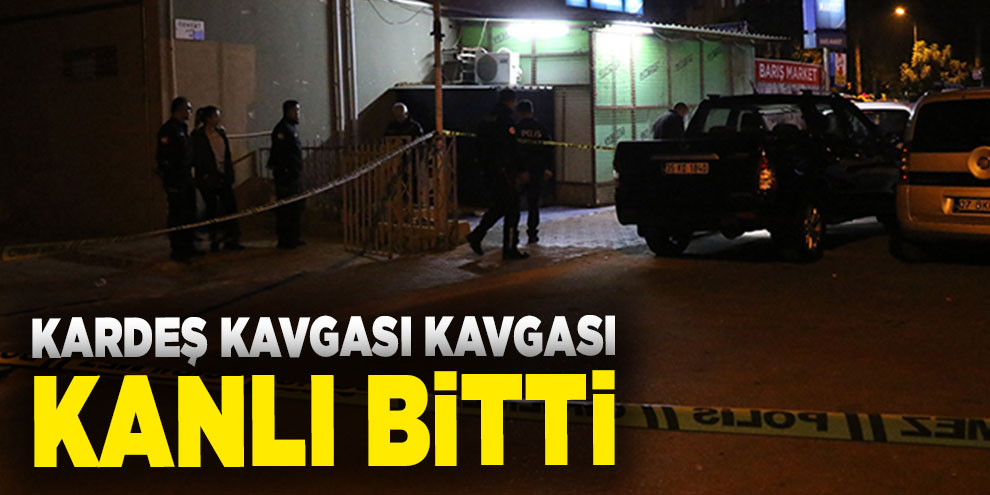 Kardeş kavgası kavgası kanlı bitti