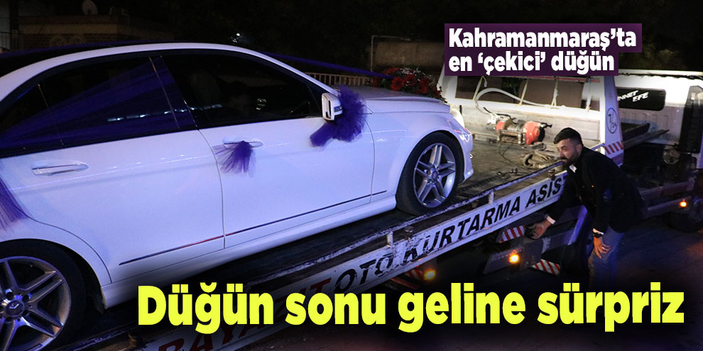 Kahramanmaraş'ta en "çekici" düğün
