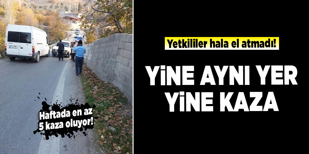 Yine aynı yer, yine kaza! Peynirdere köprüsünde çözüm yok