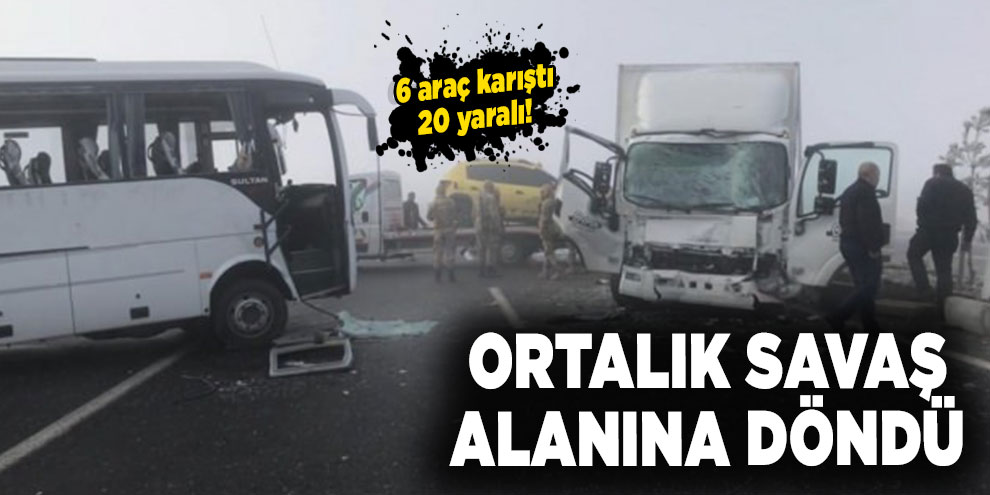 Feci kaza! Ortalık savaş alanına döndü