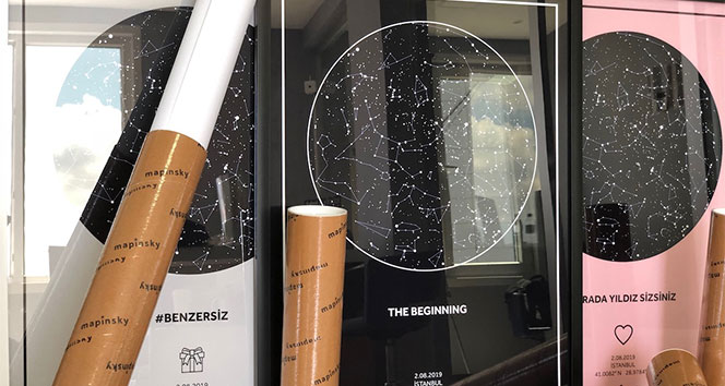 Yerli girişim gökyüzünü duvarlara taşıdı