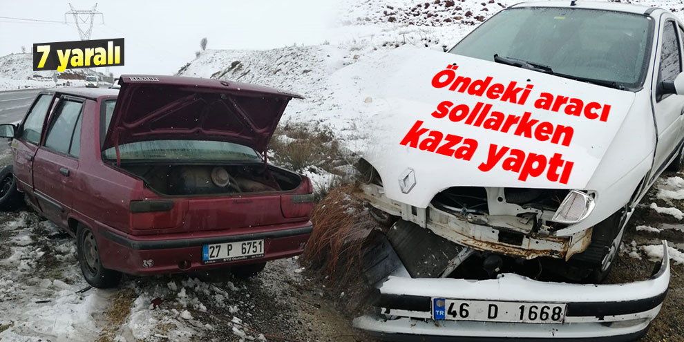 Kahramanmaraş’ta trafik kazası: 7 yaralı