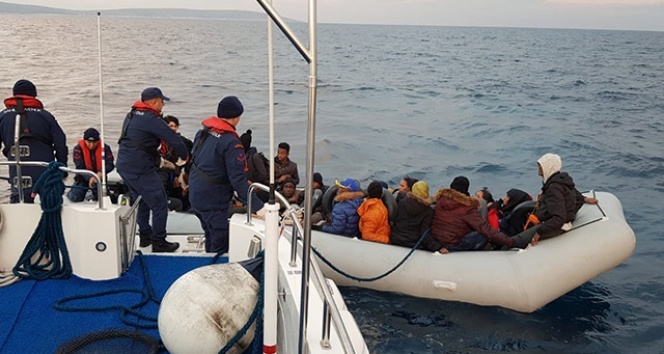 Didim'de 36 düzensiz göçmen yakalandı