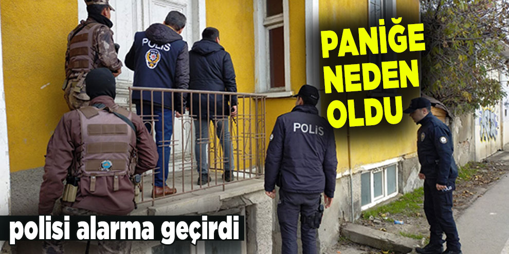 Paniğe neden olan saldırgan polisi alarma geçirdi