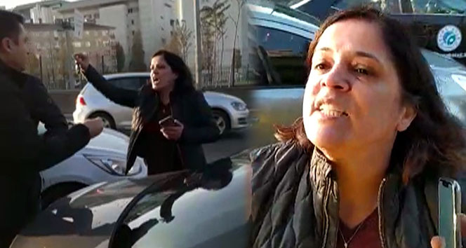 Kadın sürücü karayolunda otobüsünün önünü kesti, yolu trafiğe kapattı