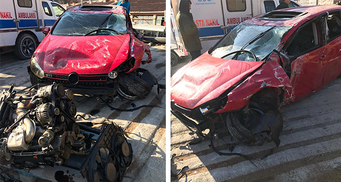 Artvin'de meydana gelen trafik kazasında 1 kişi öldü 2 kişi yaralandı