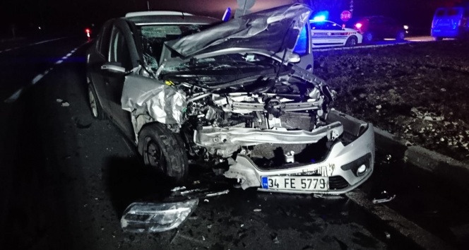 Tekirdağ'da yoğun sis kaza getirdi: 1'i bebek 5 yaralı