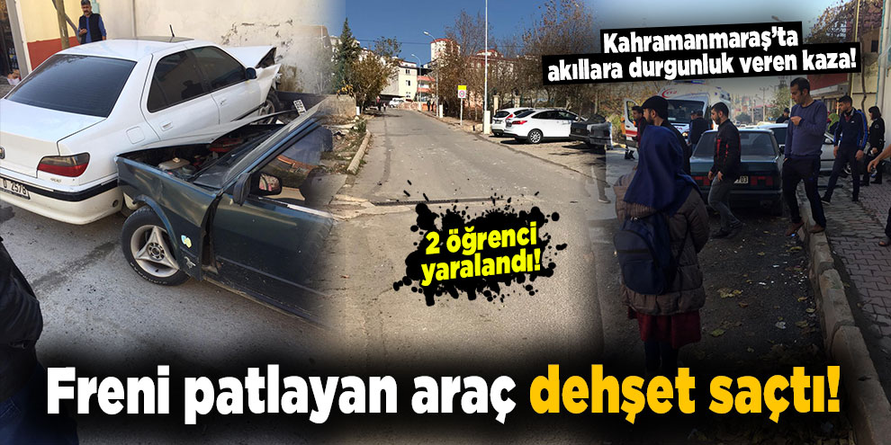 Freni patlayan araç dehşet saçtı!