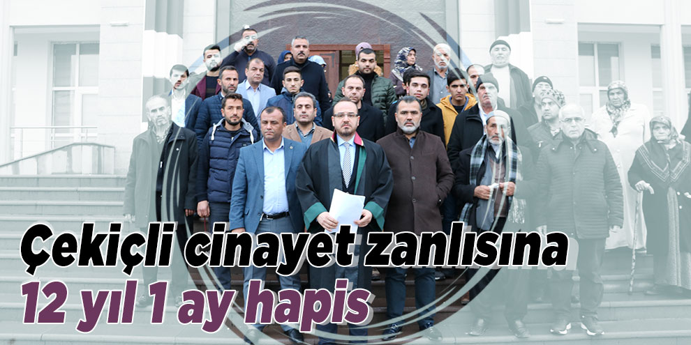 Çekiçli cinayet zanlısına 12 yıl 1 ay hapis