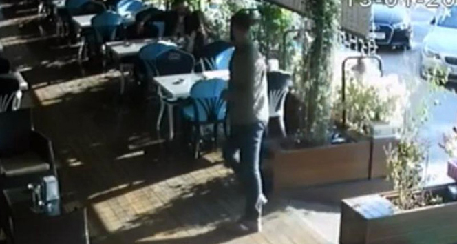 Cinayet anı saniye saniye görüntülendi