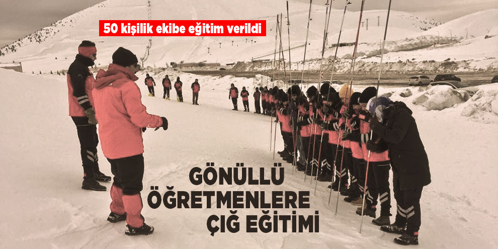 50 kişilik ekibe arama kurtarma eğitimi verildi