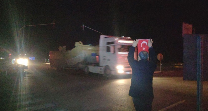 Suriye sınırına akşam saati büyük sevkiyat