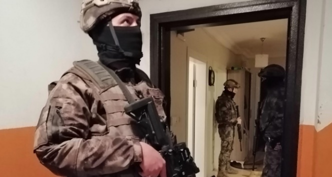 92 adrese eş zamanlı şafak operasyonu