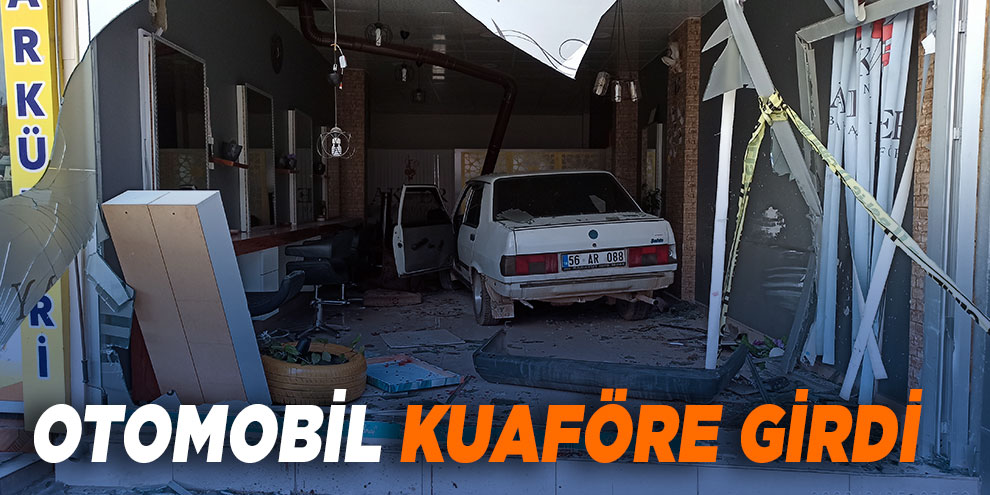 Otomobil kuaföre girdi