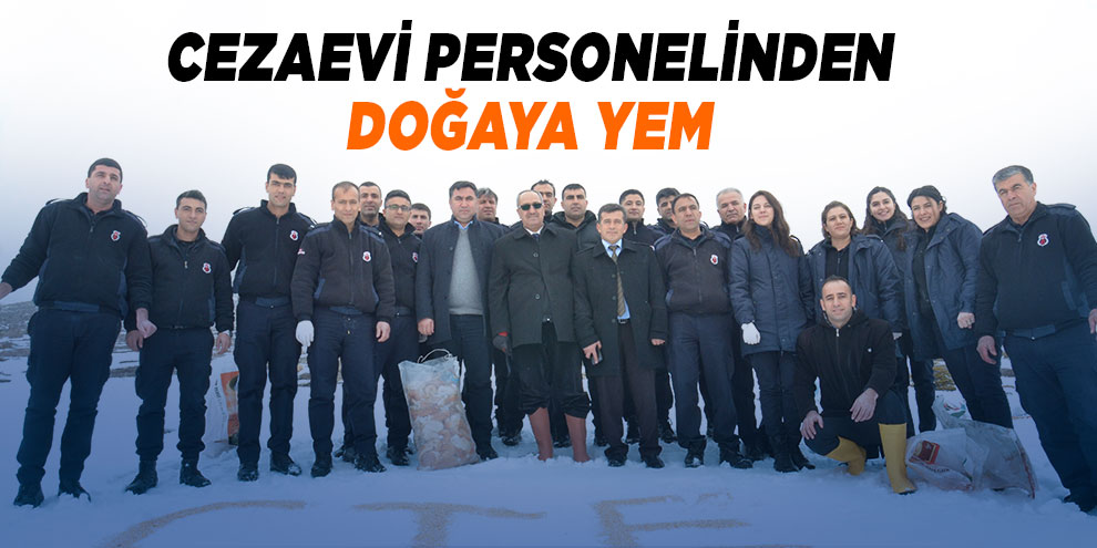 Cezaevi personelinden doğaya yem