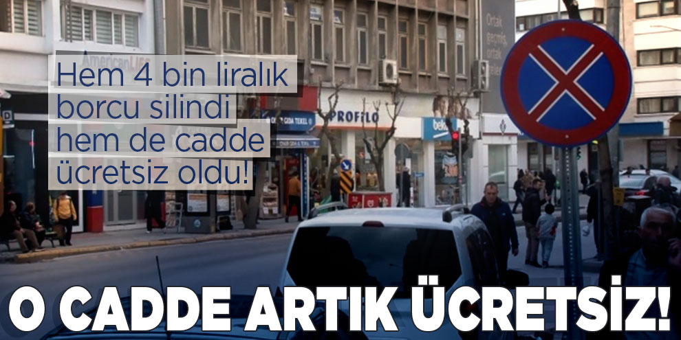 Artık o caddede parkomatlar ücret yazamayacak!