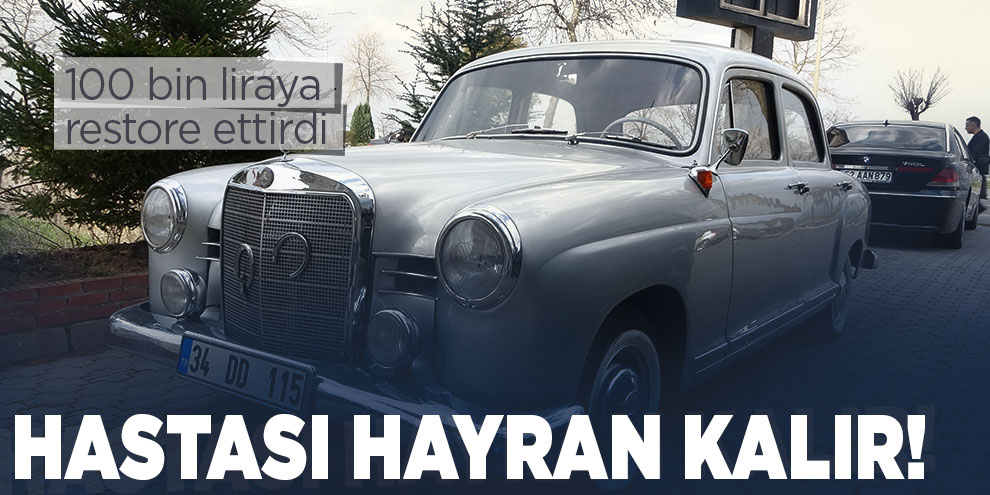 Klasik otomobilini 100 bin liraya restore ettirdi