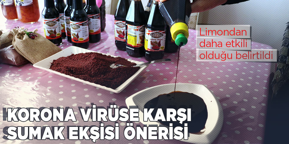 Korona virüse karşı sumak ekşisi önerisi