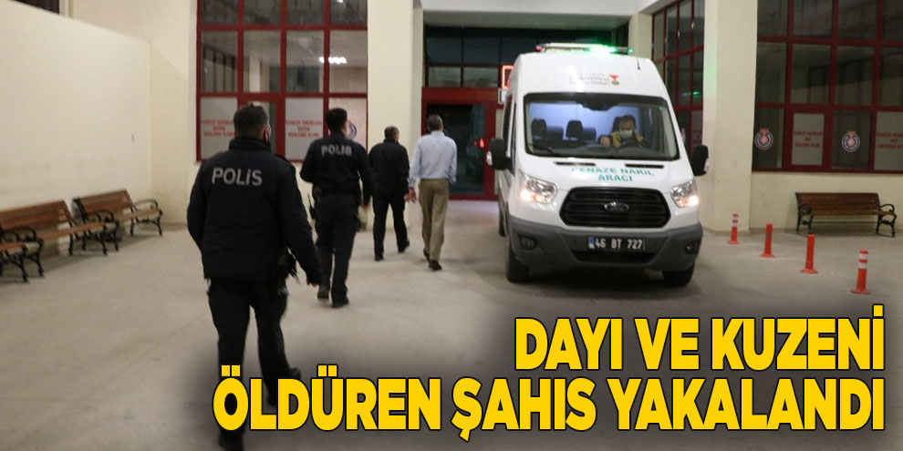 Dayı ve kuzeni öldüren şahıs yakalandı