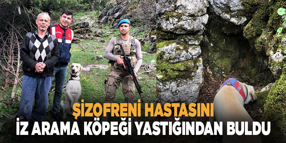 Şizofreni hastasını iz arama köpeği yastığından buldu