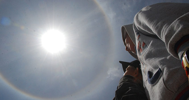 Tokat'ta ilginç doğa olayı, bakan bir daha baktı