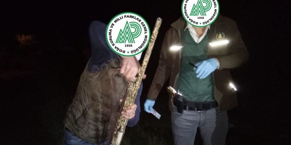 Av sezonu dışında tavşan avladı, bin 584 TL ceza yedi