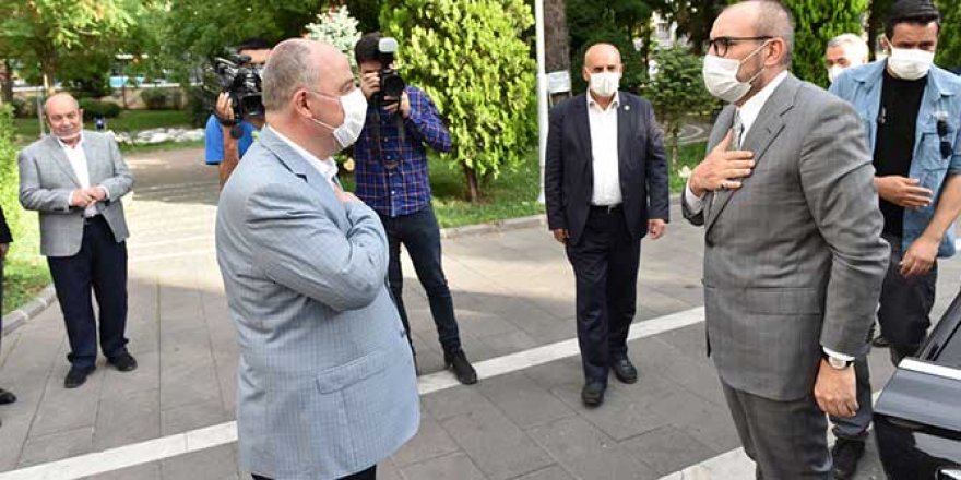 Mahir Ünal ve Milletvekillerinden Vali Coşkun'a hayırlı olsun ziyareti