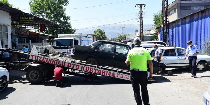 Dulkadiroğlu'nda hurda araçlar toplanıyor