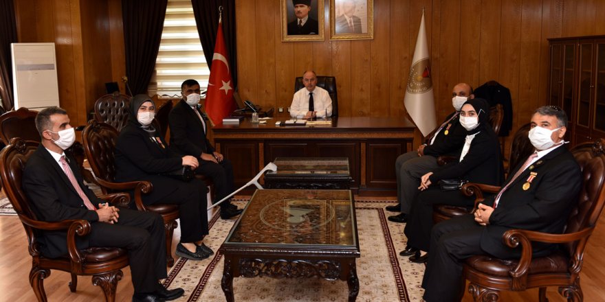 Muharip Gaziler ve Şehit Aileleri Derneğinden den Vali Coşkun'a Ziyaret