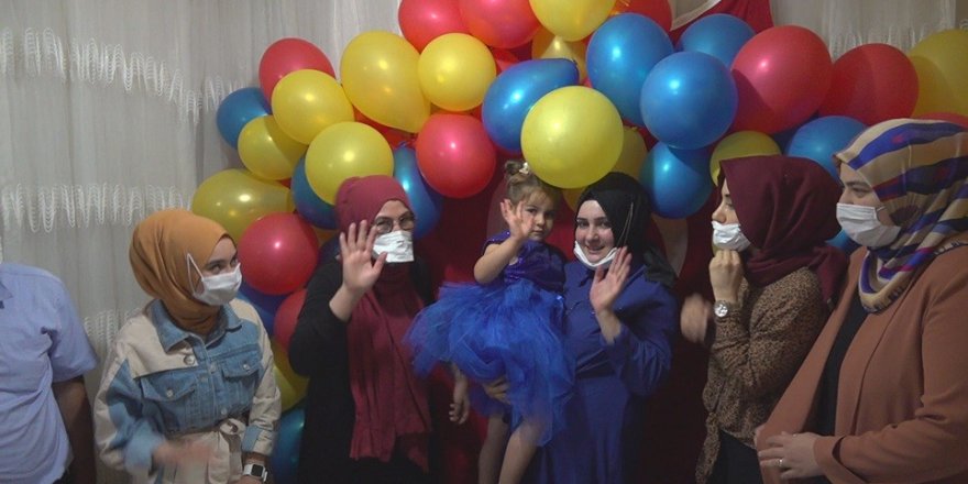 Kahramanmaraş'ta şehit kızına doğum günü sürprizi