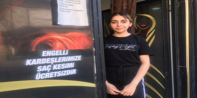 Kahramanmaraş'ta kuaförden engellilere ücretsiz hizmet