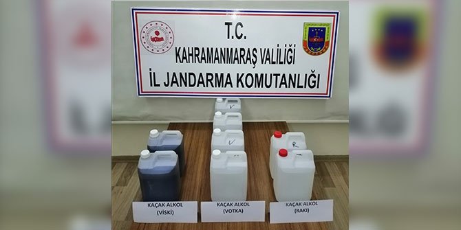 Kahramanmaraş’ta kaçak içki operasyonu