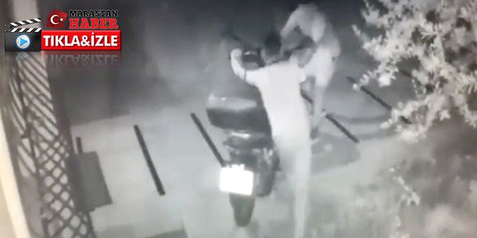 Acemi hırsızın güldüren o anları kamerada