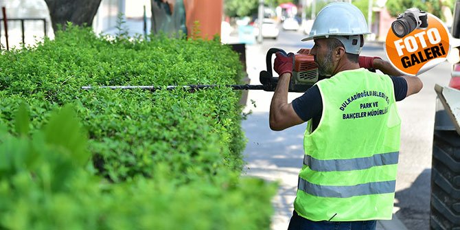 Dulkadiroğlu’nda park ve bahçe bakımları yapılıyor