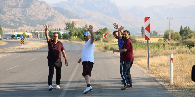 Kahramanmaraş-Göksun karayolu yürüyüş yolu oldu