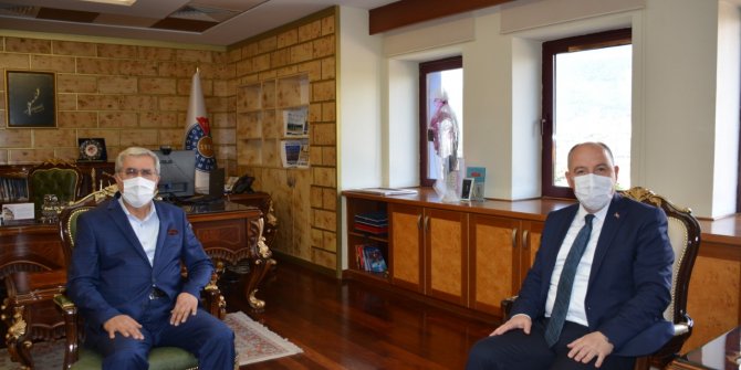 Vali Ömer Faruk Coşkun'dan, KSÜ Rektörü Prof. Dr. Niyazi Can’a Ziyaret