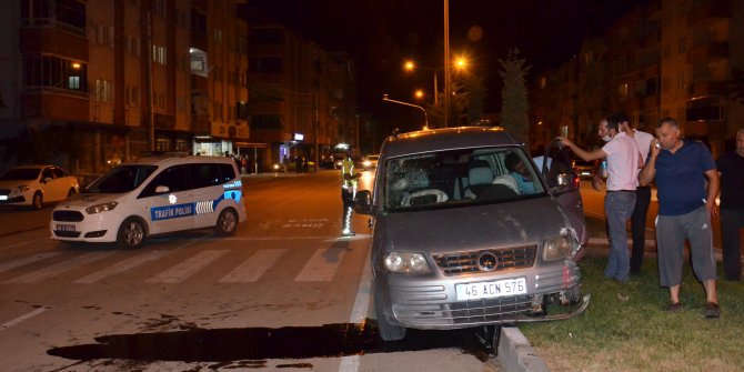 Kahramanmaraş'ta ticari aracın çarptığı yaşlı adam yaralandı