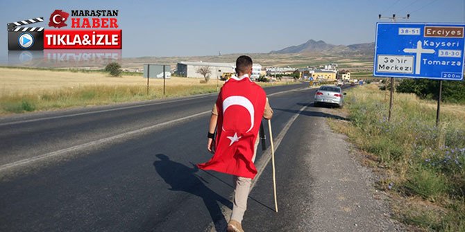 4 yıldır 47 kilometrelik yolu 15 Temmuz şehitleri için yürüyor