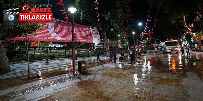 Demokrasi Meydanı dezenfekte edildi