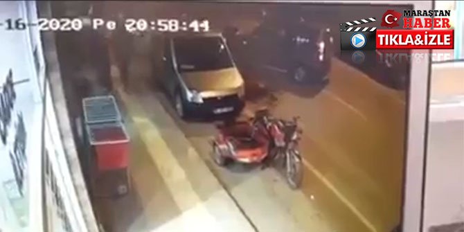 Kahramanmaraş'ta motosiklet ile hafif ticari araç çarpıştı!