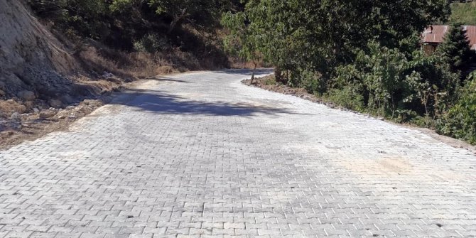 Kabaca bölgesinde parke çalışmaları tamamlandı