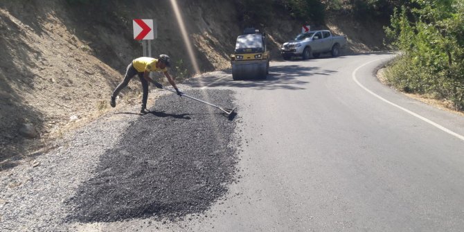 Karasu grup yolunda iyileştirme çalışmaları devam ediyor